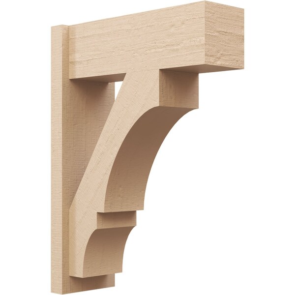 Ekena Millwork 8-in W x 22-in D x 30-in H Balboa Block Rough Cedar Woodgrain TimberThane Outlooker, Primed Tan OUTUR080X22X30BOA44RCPR - main